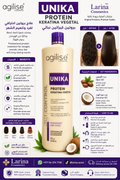 Agilise Unika Protein Keratina Vegetal Anti-Frizz Hair Straightening Treatment 1L