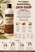 Aunt Jackie's Coco Wash Coconut Milk Conditioning Cleanser 355ml